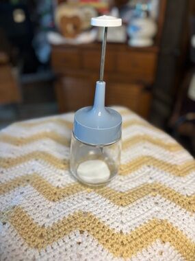 Vintage Blue Glass Chopper